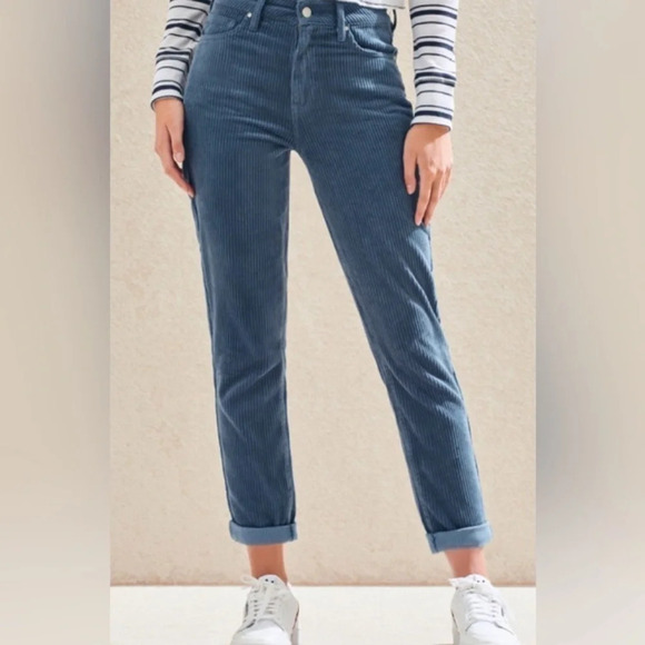 Pacsun Corduroy Light Blue Mom Jean Ankle Pant 26 FINAL SALE - Picture 1 of 9
